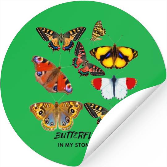 Butterflies in my stomach Stickers