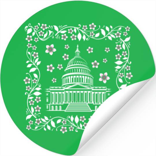 Washington DC Stickers, Capital City White House