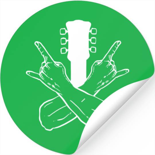 Rock Crossed Hand Orchestra Member Gift Stickers