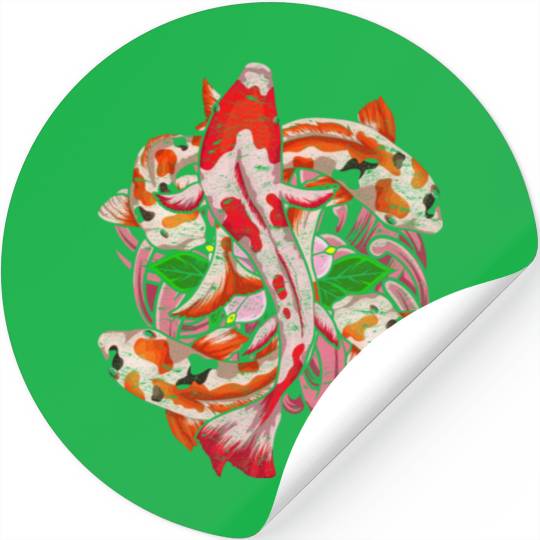 Nishikigoi Koi fish farm gift Koi carp Stickers