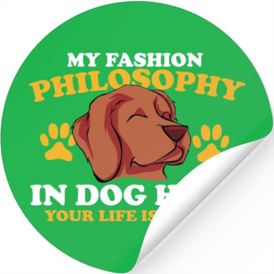 Philosophy Dog Hair Teacher Poetry Science Book Stickers