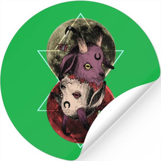 As Above So Below Goat Stickers