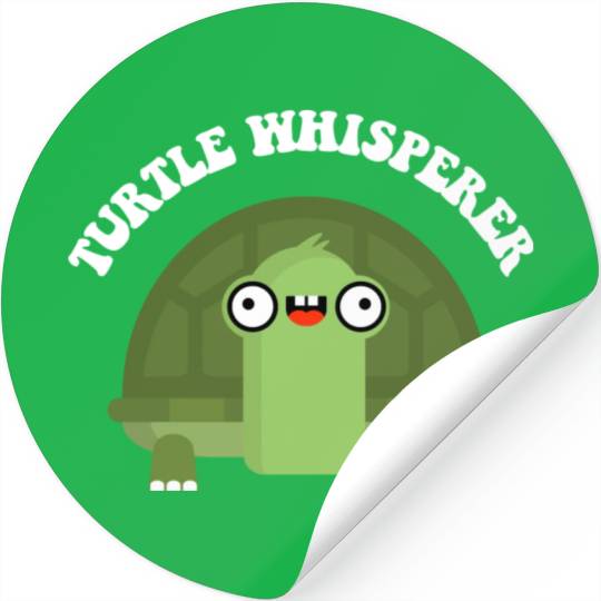 Funny Green Turtle Cute Turtle Lover Turtle Stickers