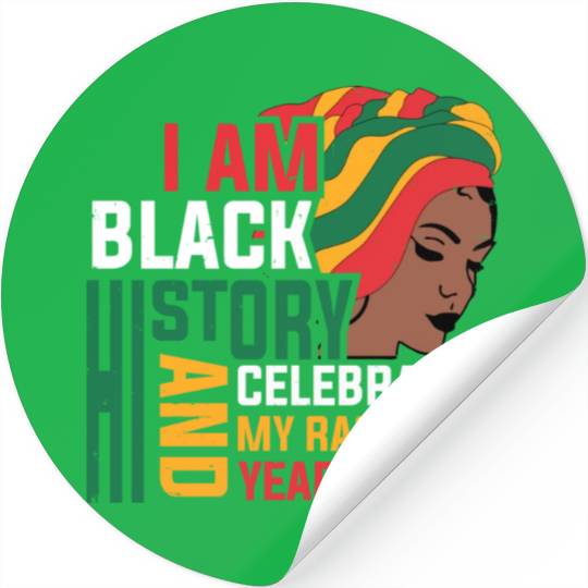 I am Black History Black History month tumblr Stickers