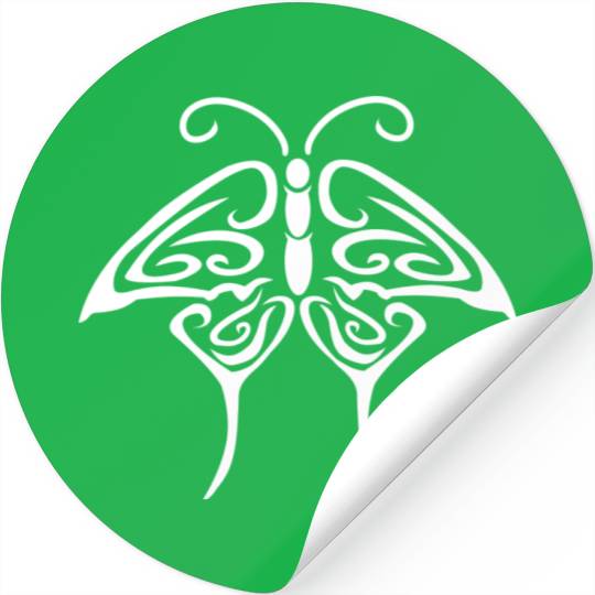 Tribal Butterfly Tattoo nostalgia Stickers