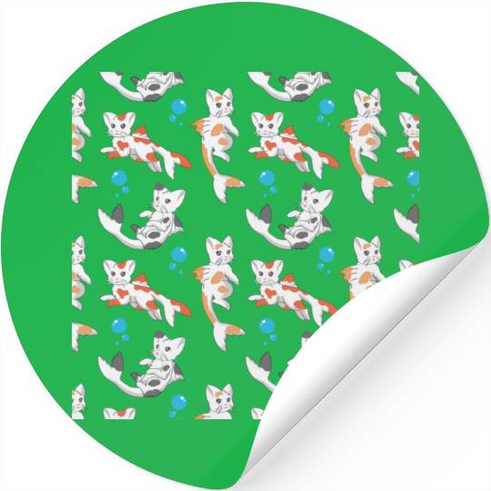 Catfish Pattern gift Stickers