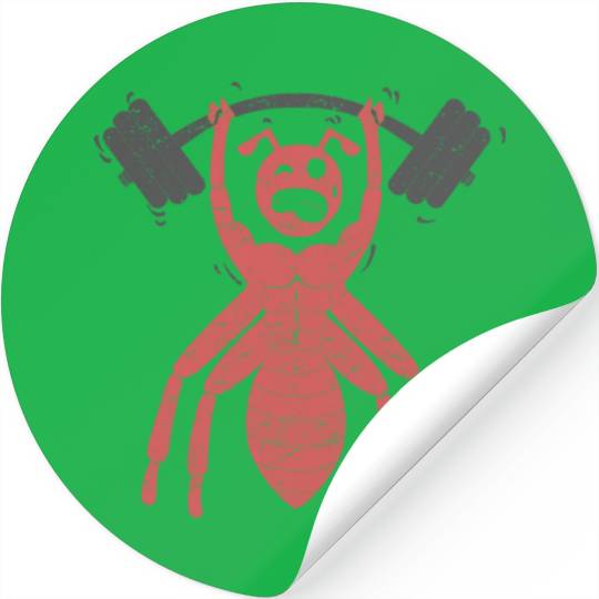 Gym Workout Ant Stickers
