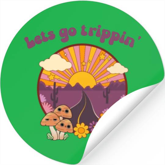 Road Trippin Cool Retro Vintage Road Trip Stickers