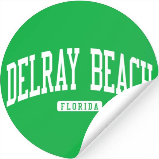 Delray Beach Florida Fl College University Stickers