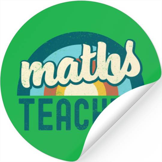 Math Teacher perfect gift for back to school Stickers
