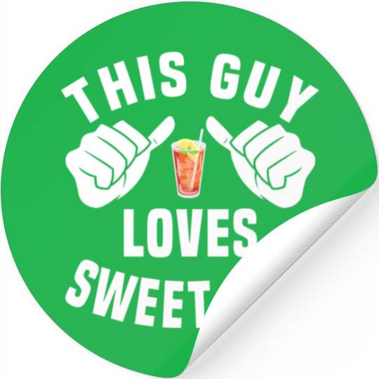 This Guy Loves Sweet Tea Stickers