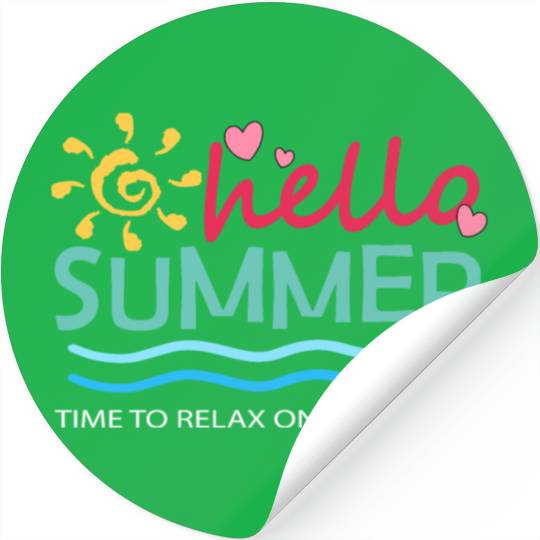 Hello summer Stickers