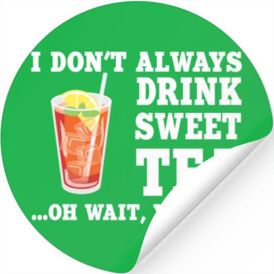 Funny Sweet Tea Humor Costume Stickers