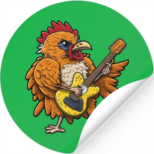 Groovy Cheese: Strumming to Cheesy Melodies Stickers