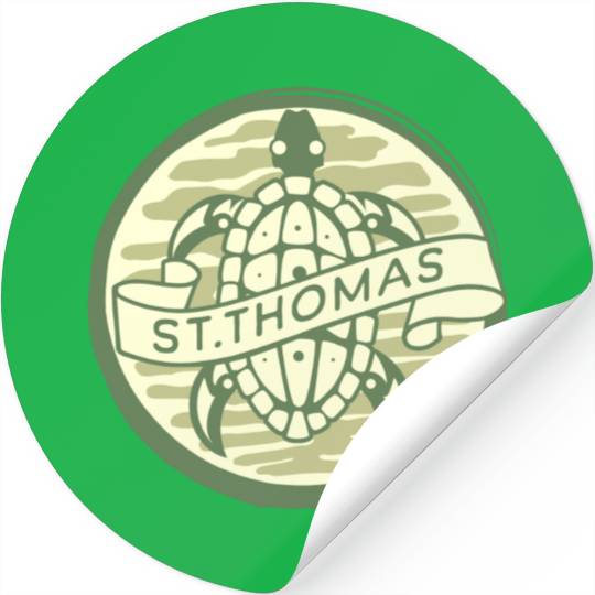 Saint Thomas Turtle Stickers