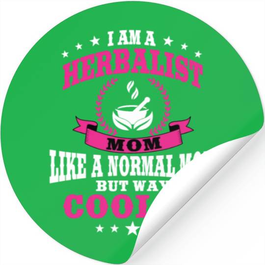 Funny Herbalist Mom Outfit Mother's Day Stickers