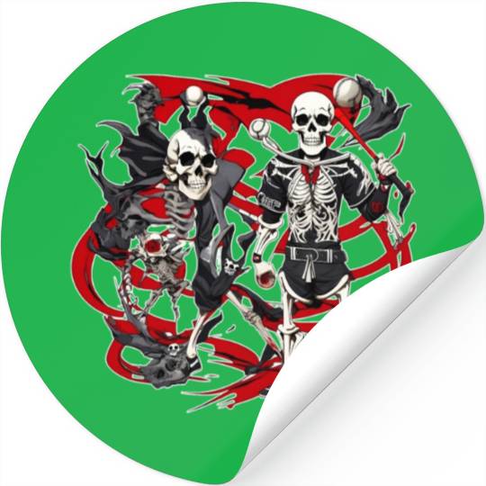 skull biker Stickers