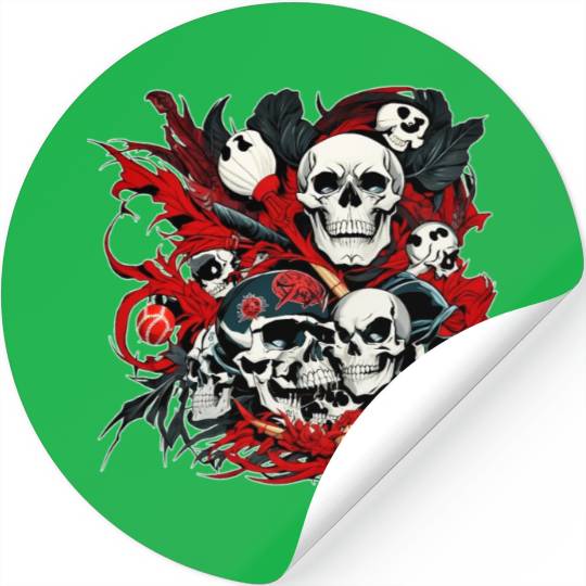 skull skeleton Stickers