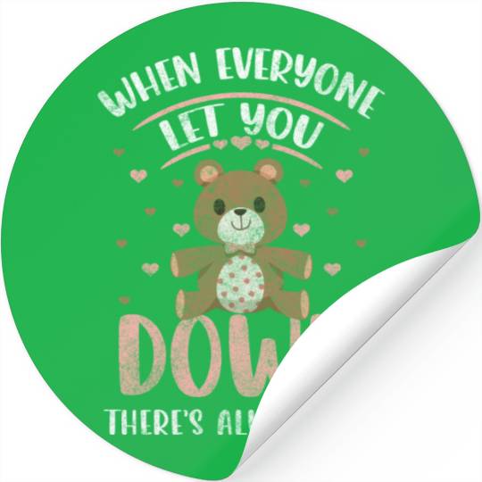 Teddy Bear Children Toy Cuddling Stickers