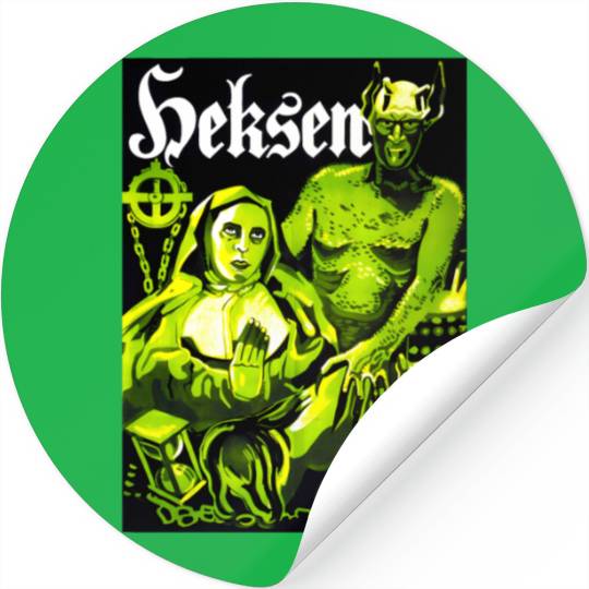 Satan Nun Witch Halloween Monster Horror Movie Stickers