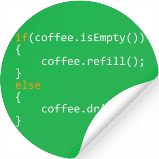 Programmer Coffee For Coders Stickers