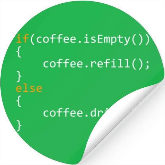 Programmer Coffee For Coders Stickers