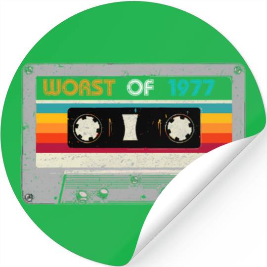 Worst Of 1977 43th Cassette Tape Stickers