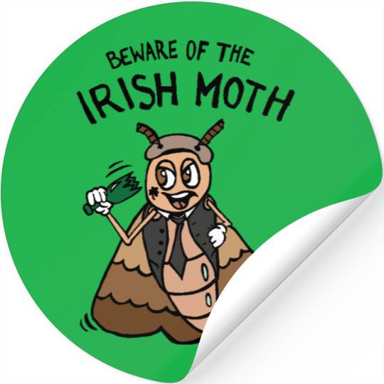 Beware of the Irish Moth / Mob Stickers