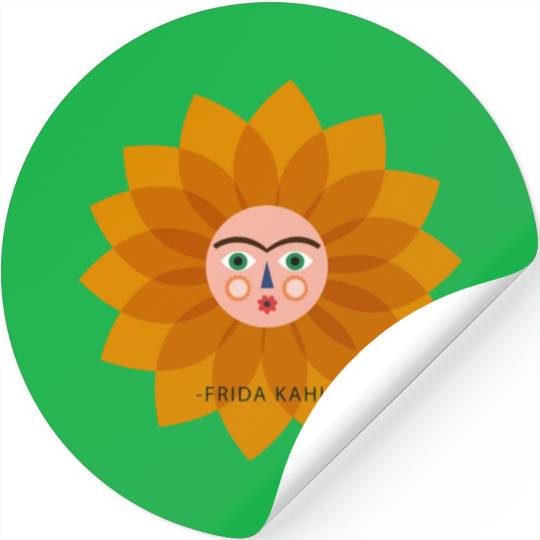 Cute Summer Vacation Frida Kahlo Sun Viva La Vida Stickers