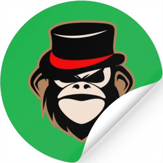Black Monkey Stickers