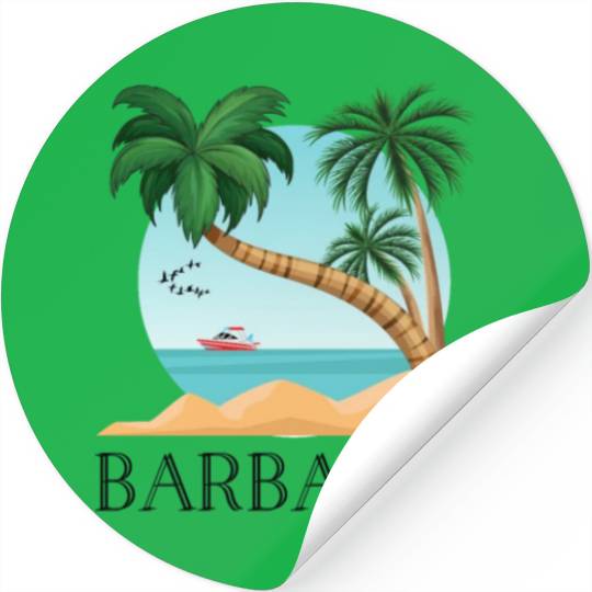Barbados,Show you love for Barbados Stickers