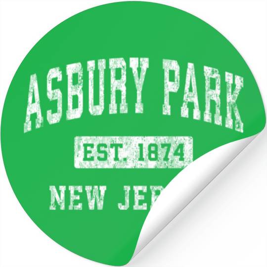 Asbury Park New Jersey Nj Established Sports Stickers