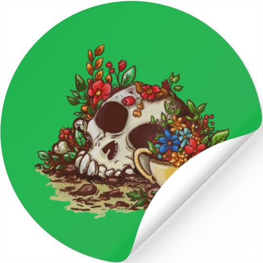 Skull Garden Stickers