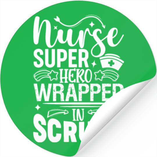 Nurse Wear Scrubs Nursing Cute Medical Nurse Stickers