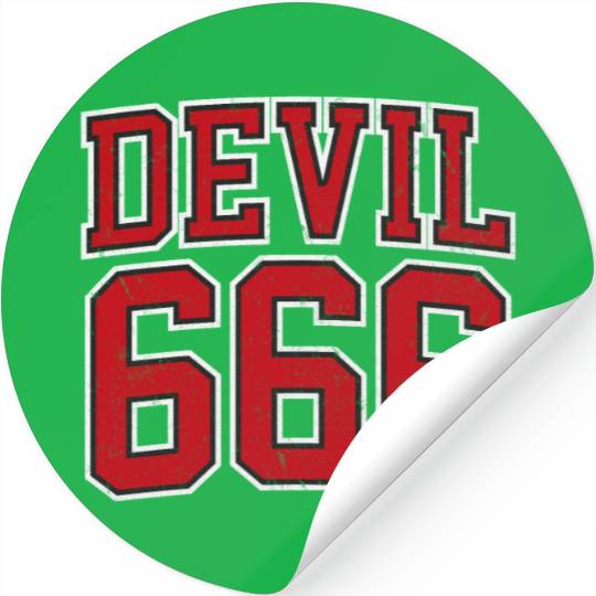 666 The Number of The Beast Stickers