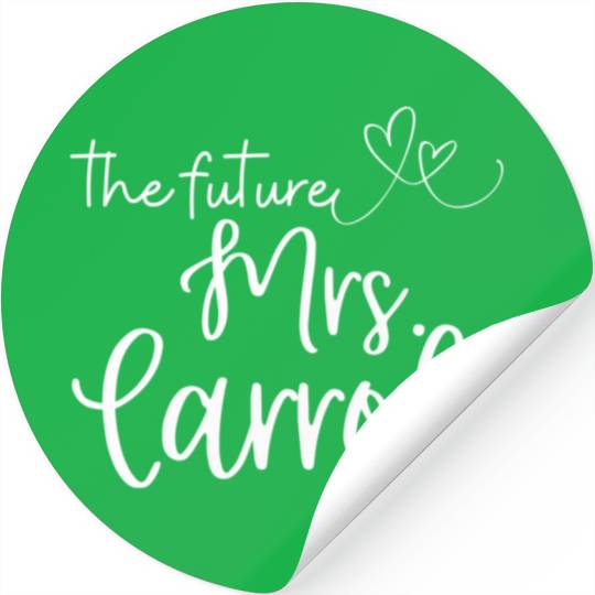 Future Mrs Carroll Soon To Be Bride Engaged Wifey Stickers