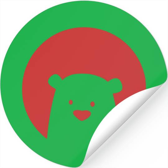 Women's Red Bear Stickers