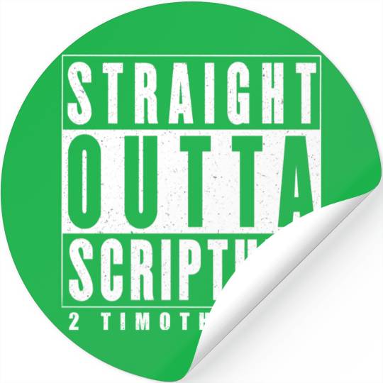 Straight Outta Scripture Stickers