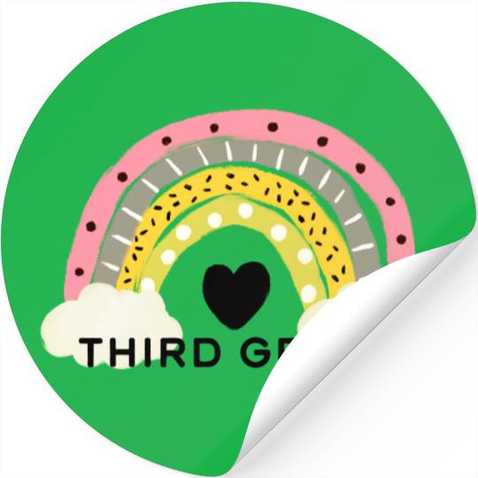 Third Grade Back To School Stickers