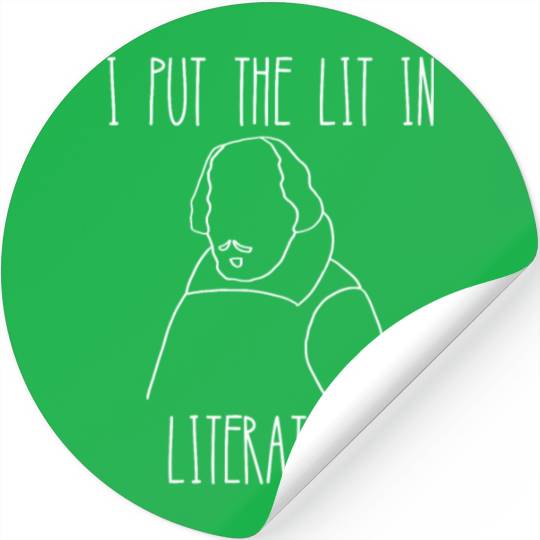 Funny english literature teacher slogan Stickers