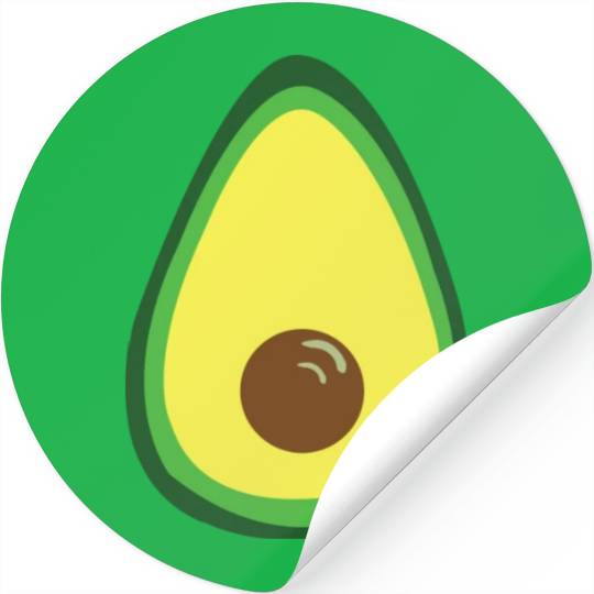Avocado Vector Design Stickers