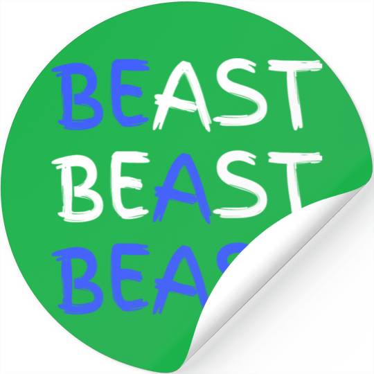Be A Beast Fitness Workout Gym Stickers