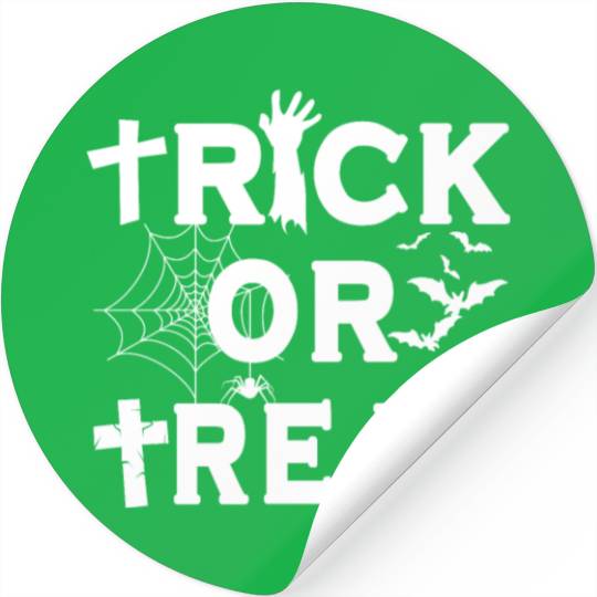 Funny Halloween 2023 Trick or Treat Stickers