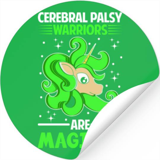 Cerebral Palsy Warriors Are Magical Unicorn Lover Stickers