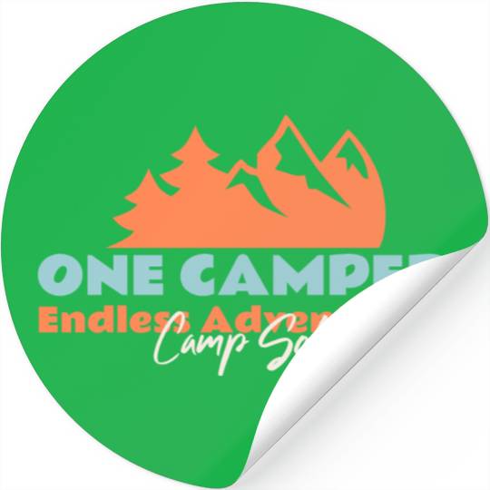 One camper endless adventures Stickers