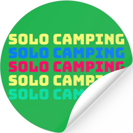 Solo Camping Stickers