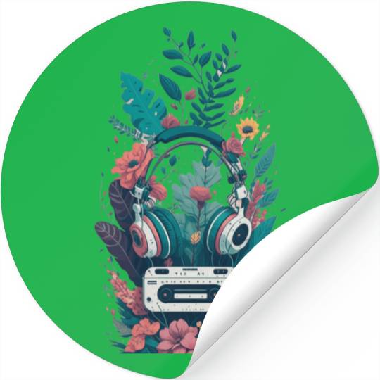 Old School Sound Vintage Style Vibes Stickers