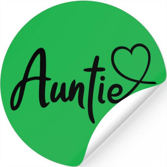 I Love My Aunt Cute Auntie Stickers