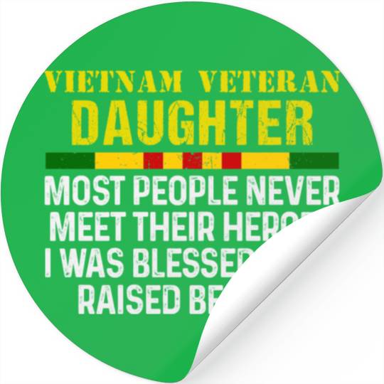 US Army Vietnam Veteran Daughter Stickers