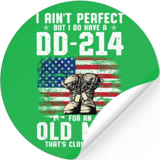 US Army DD-214 American Flag Stickers